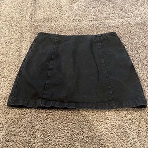 Topshop Moto black denim skirt
